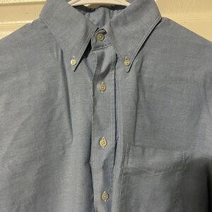 Lands' End Light Blue Casual Button-Down Shirt